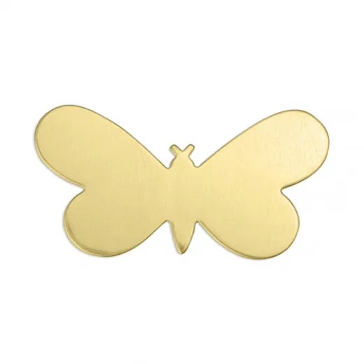 ImpressArt 24ga Brass Butterfly, 1 5/16", pack of 2 ImpressArt 24ga Brass Butterfly, 1 5/16", pack of 2