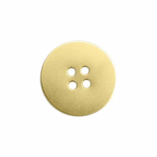 ImpressArt 24ga Brass Small Button, 3/4", Pack of 4 ImpressArt 24ga Brass Small Button, 3/4", Pack of 4