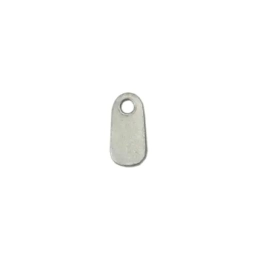 Pewter Tag with Hole, 12.5 x 6.4mm Stamping Blanks, 5pcs Pewter Tag with Hole, 12.5 x 6.4mm Stamping Blanks, 5pcs