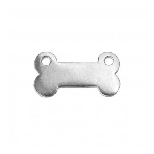 Pewter Dog Bone, 1 1/8 x 1/2" Blank Pewter Dog Bone, 1 1/8 x 1/2" Blank