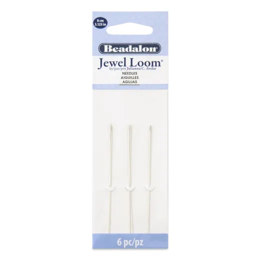 80mm Beadalon Jewel Loom Needle, pack 6 80mm Beadalon Jewel Loom Needle, pack 6