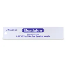 Beadlon Big Eye Needle, 2.25", single needle