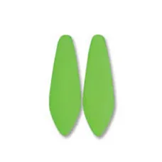 Bright Neon Green Side Drill Daggers, 3 x 11mm, Pack of 10