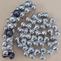One Off Wonder - Acrylic Barbell Beads - 20pcs