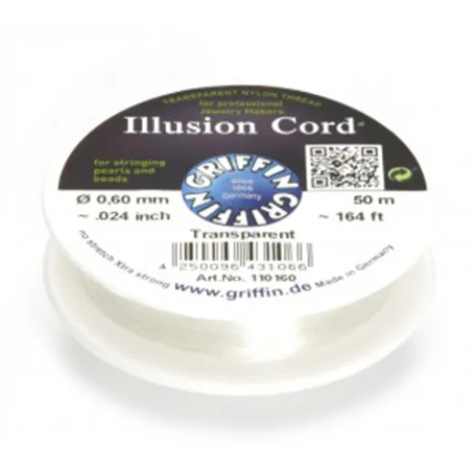 Griffin Illusion Cord 0.60mm, 50M Reel Griffin Illusion Cord 0.60mm, 50M Reel