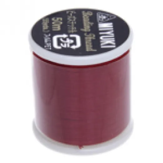 Red Miyuki Beading Thread - 50m reel