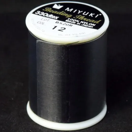Black Miyuki Beading Thread - 500m reel Black Miyuki Beading Thread - 500m reel
