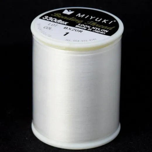 White Miyuki Beading Thread - 500m reel White Miyuki Beading Thread - 500m reel