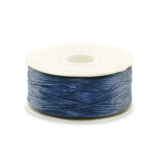 Dark Blue Nymo Beading Thread, Size D (0.30mm) Dark Blue Nymo Beading Thread, Size D (0.30mm)
