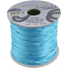 2mm Rattail Cord Light Blue, priced per 5 metres