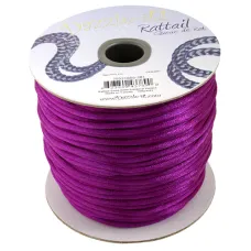 3mm Rattail Cord, Cardinal Purple, priced per 5 metre