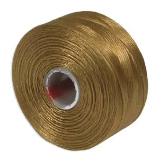 Gold S-Lon D Tex 45 beading cord Gold S-Lon D Tex 45 beading cord