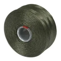 Olive S-Lon D Tex 45 beading cord