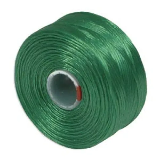 Green S-Lon D Tex 45 beading cord Green S-Lon D Tex 45 beading cord