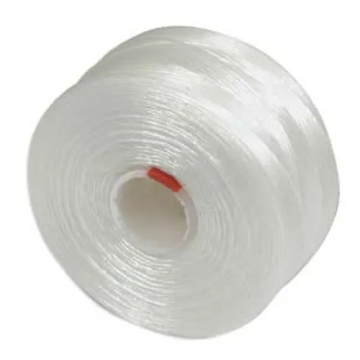 White S-Lon D Tex 45 beading cord White S-Lon D Tex 45 beading cord