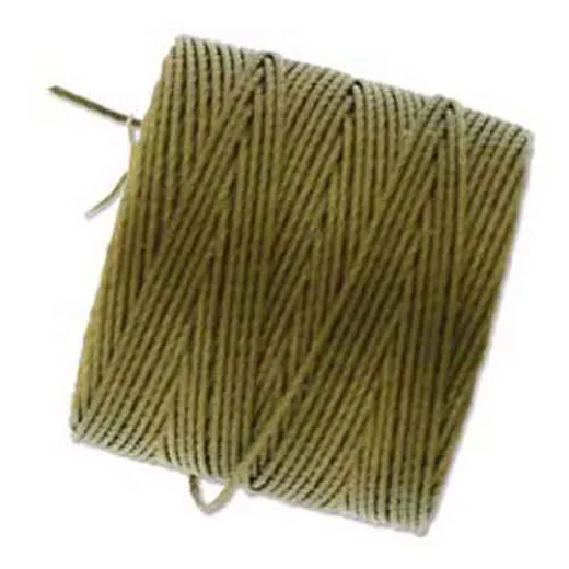 Antique Gold S-Lon 0.5mm Bead Cord on 77 yard Spool Antique Gold S-Lon 0.5mm Bead Cord on 77 yard Spool