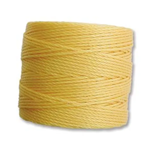 Golden Yellow S-Lon 0.5mm Bead Cord on 77 yard Spool Golden Yellow S-Lon 0.5mm Bead Cord on 77 yard Spool