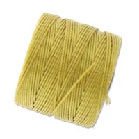 Light Maize S-Lon 0.5mm Bead Cord on 77 yard Spool