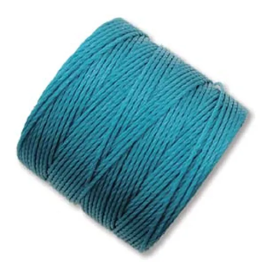 Teal S-Lon 0.5mm Bead Cord on 77 yard Spool Teal S-Lon 0.5mm Bead Cord on 77 yard Spool