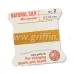Amber Griffin Silk Thread with Needle, Size 2, 0.45mm dia. 2m Amber Griffin Silk Thread with Needle, Size 2, 0.45mm dia. 2m