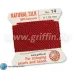 Garnet Griffin Silk Thread with Needle, Size 14, 1.02mm dia. 2m long