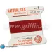 Garnet Griffin Silk Thread with Needle, Size 5, 0.65mm dia. 2m long