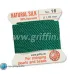 Green Griffin Silk Thread with Needle, Size 16, 1.05mm dia. 2m long Green Griffin Silk Thread with Needle, Size 16, 1.05mm dia. 2m long