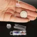 37mm x 14mm Clear Plastic Tubes with hanging cap, pack of 100 37mm x 14mm Clear Plastic Tubes with hanging cap, pack of 100