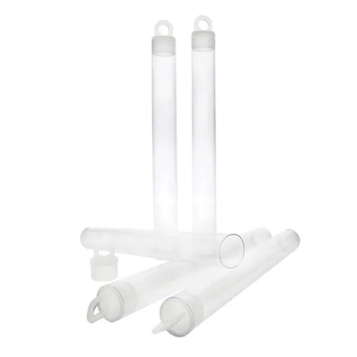 5 x 9/16 inch clear plastic bead storage tube with push-fit lid, pack of 10 5 x 9/16 inch clear plastic bead storage tube with push-fit lid, pack of 10