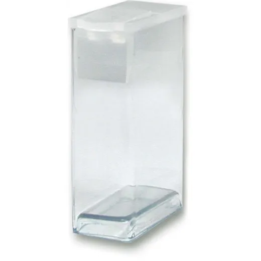 37mm x 11mm Clear Plastic Rectangular 'Tic-Tac' Box with hanging cap, pack of 100 37mm x 11mm Clear Plastic Rectangular 'Tic-Tac' Box with hanging cap, pack of 100