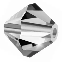 Smoke Grey 4mm Pre Bicones, Pack of 48