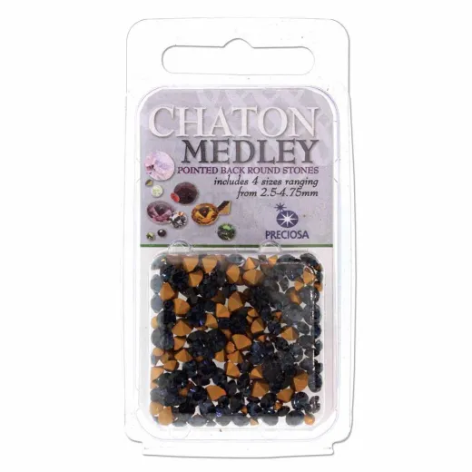 Preciosa Chaton Medley, Montana, Approx 5 Grams Preciosa Chaton Medley, Montana, Approx 5 Grams