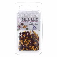 Preciosa Chaton Medley, Siam, Approx 5 Grams Preciosa Chaton Medley, Siam, Approx 5 Grams
