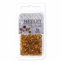 Preciosa Chaton Medley,Topaz, Approx 5 Grams
