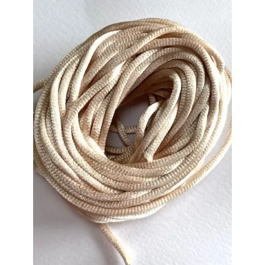 3mm Satin Cord, Approx 10M, Cream