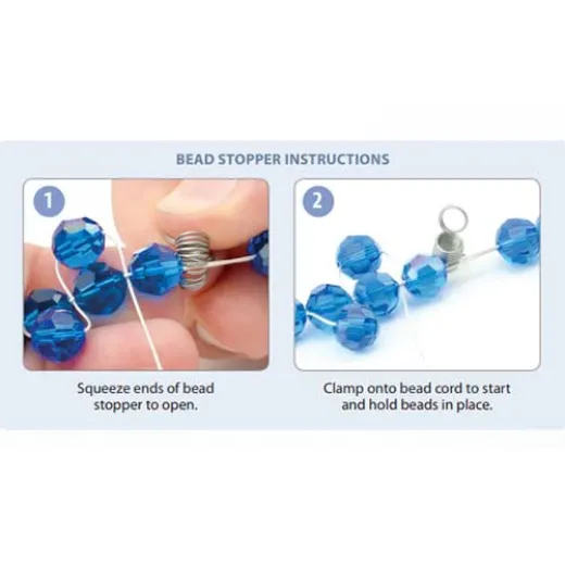 Beadalon Bead Stoppers, 4 large and 4 Small. 216A-106 Beadalon Bead Stoppers, 4 large and 4 Small. 216A-106