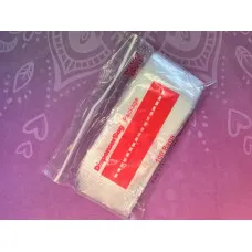 2" x  3" Clear re-sealable Plastic Bag, with write-on panel, pack of 1...