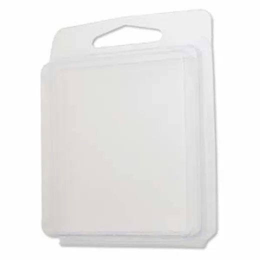 Clamshell with Hanging Slot, 2.55 x 0.5 x 2 inches, pack of 10 Clamshell with Hanging Slot, 2.55 x 0.5 x 2 inches, pack of 10