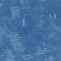 6mm Miyuki Bugles, Light Blue, Approx 12.5 Grams