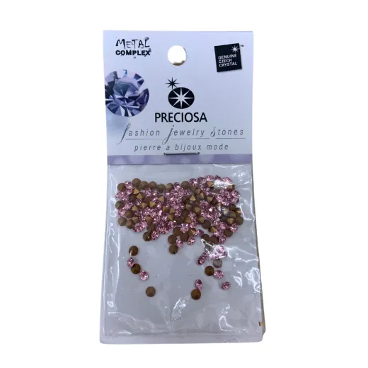 Preciosa Jewelry Stones, PP24 / 3.2mm, Light Rose Gold Foiled, Pack of 144 Preciosa Jewelry Stones, PP24 / 3.2mm, Light Rose Gold Foiled, Pack of 144