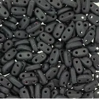Matte Jet 6mm Bar Beads- 9gm Approx