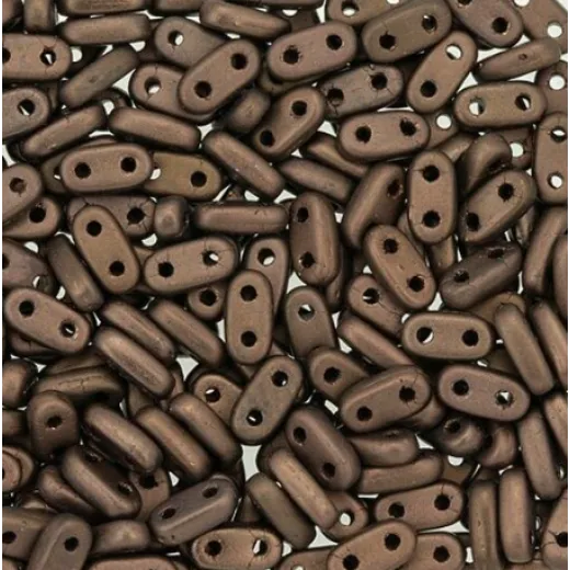 Matte Dark Bronze 6mm Bar Beads - 9gm Approx Matte Dark Bronze 6mm Bar Beads - 9gm Approx