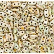 Opaque - Ultra Luster Green 6mm Bar Beads- 9gm