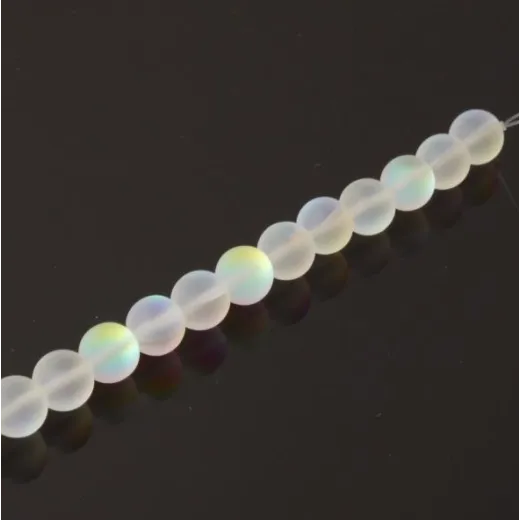 Mermaid Glass Beads, 8mm, Matte Crystal Mystic, Pack of 5, Colour 8 Mermaid Glass Beads, 8mm, Matte Crystal Mystic, Pack of 5, Colour 8