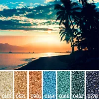 Sunset colour inspiration Miyuki Delica bead collection - Miyuki 11/0 Delica Beads Sunset colour inspiration Miyuki Delica bead collection - Miyuki 11/0 Delica Beads
