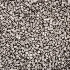 Size 11/0 Miyuki Cut Seed Beads, Matte Palladium, Colour 0194F, Approx 5.2 Grams