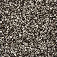 Size 11/0 Miyuki Cut Seed Beads, Nickel / Steel, Colour 0190, Approx 5.2 Grams