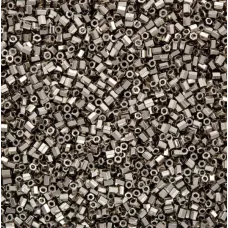 Size 11/0 Miyuki Cut Seed Beads, Nickel / Steel, Colour 0190, Approx 5.2 Grams