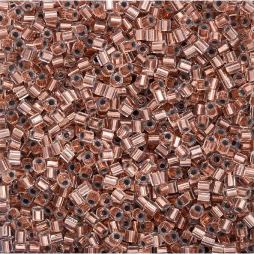 Size 8/0 Miyuki Cut Seed Beads, Copper Lined Crystal, Colour 0197, Approx 8.2 Grams Size 8/0 Miyuki Cut Seed Beads, Copper Lined Crystal, Colour 0197, Approx 8.2 Grams