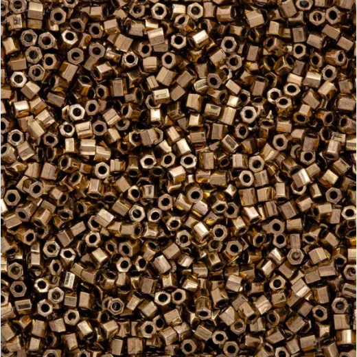 Size 8/0 Miyuki Cut Seed Beads, Metallic Dark Bronze, Colour 0457, Approx 20 Grams Size 8/0 Miyuki Cut Seed Beads, Metallic Dark Bronze, Colour 0457, Approx 20 Grams